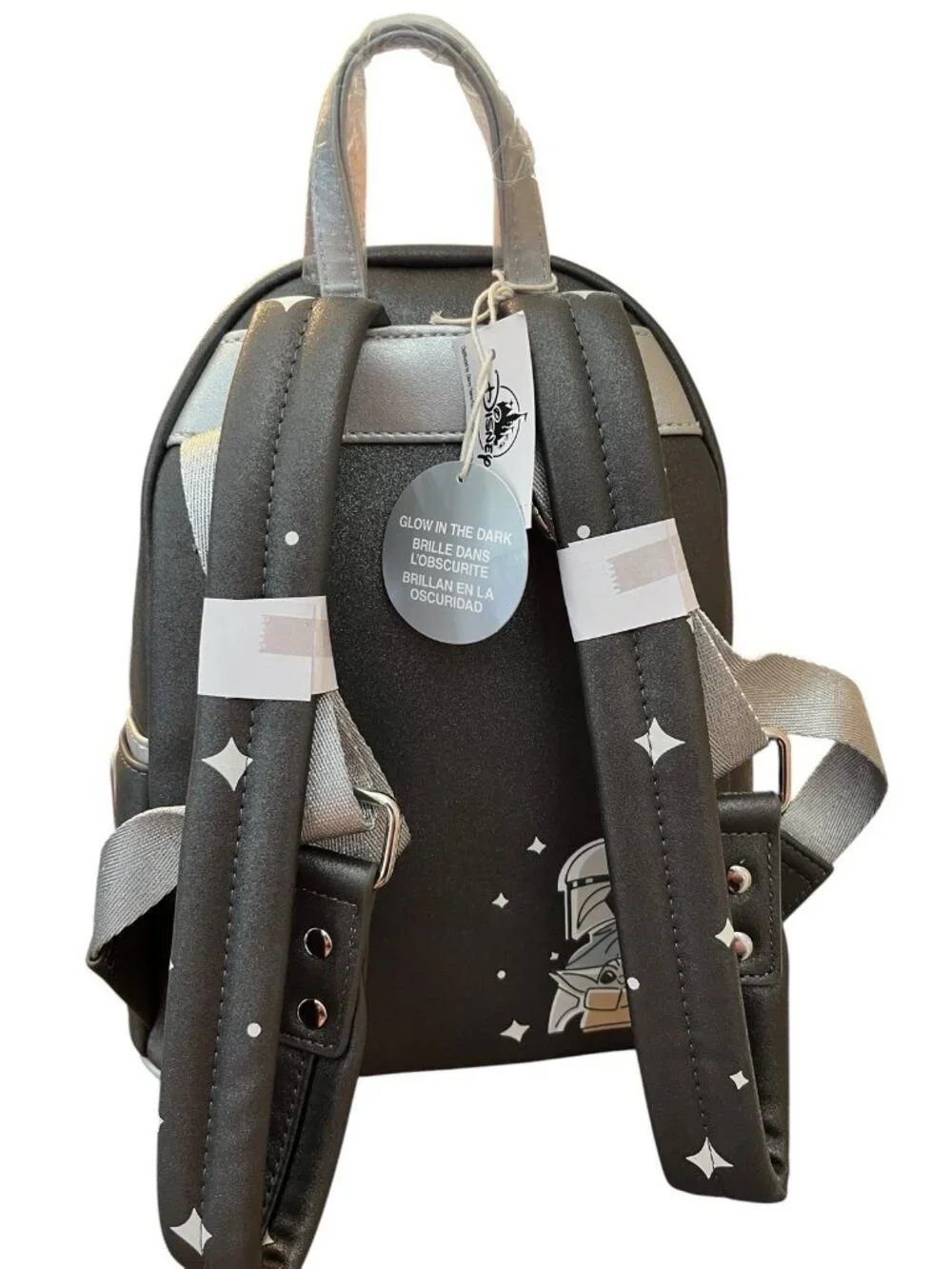 Loungefly Star Wars Mandalorian Grogu Baby Yoda Mini Backpack Glow In Dark NWT